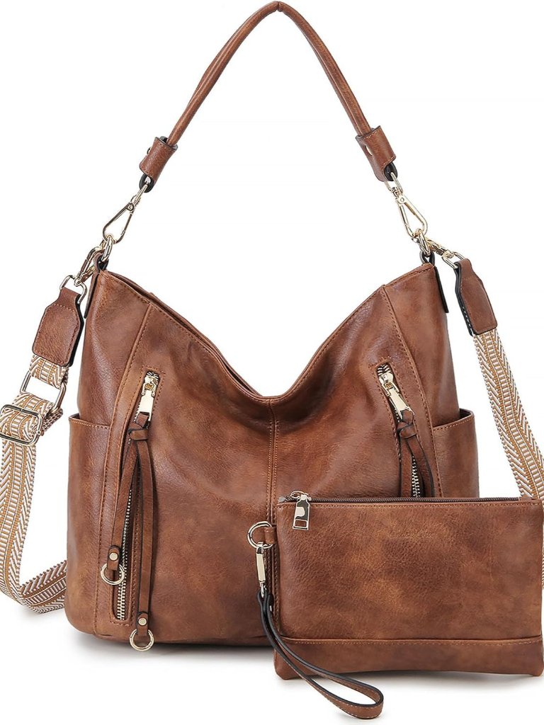 Hobo Bag For Women, Pu Ladies Purse Handbags Trendy Crossbody Shoulder Bucket Ba